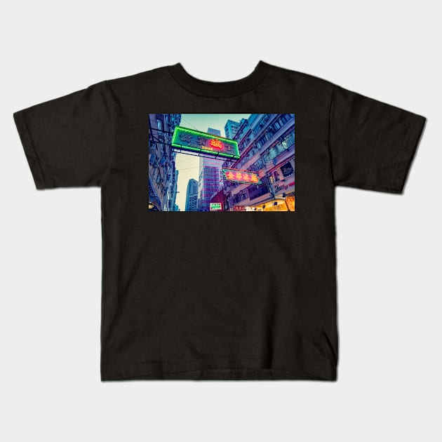 Hong Kong Signs III Kids T-Shirt by hraunphoto